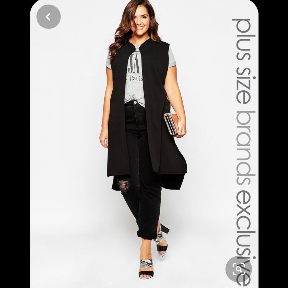 Long Split Hem Vest
